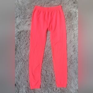 Neon pink warm tights